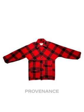 🔴 Filson Double Mackinaw Cruiser USA Wool Red Plaid 38 S